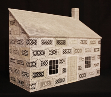 3-Dimensional Cottage for lace artwork.