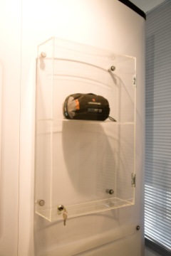 Lockable Wall Mounted Display Cabinet