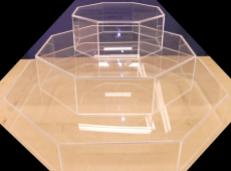 Octagon Shaped Display Cases